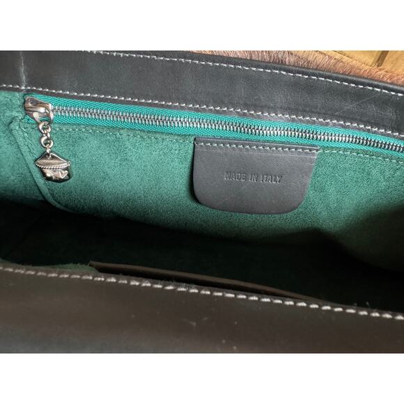 Kieselstein-Cord Exotic Leather Relic Mosaic Ponyhair Tote - Picture 8 of 10